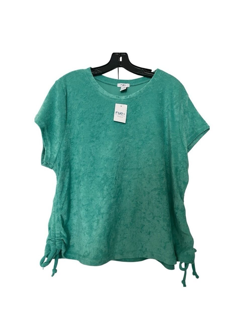 Rue21 Aqua Blouse Short Sleeve 3X